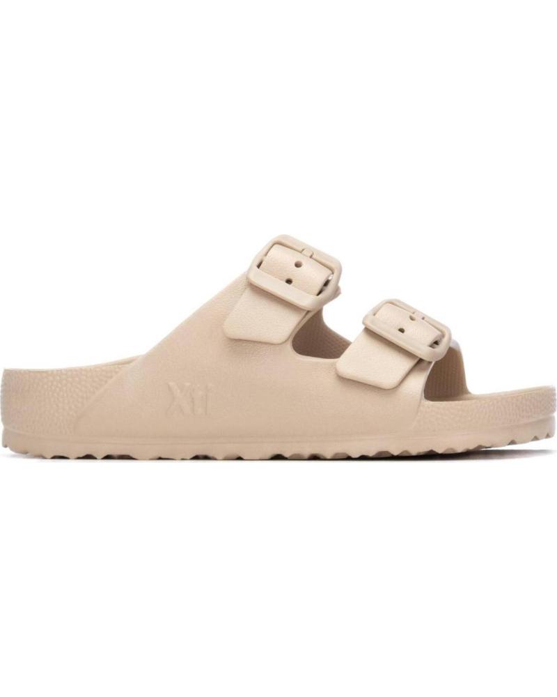 XTI SANDALIA BIO DE DOBLE HEBILLA BEIGE