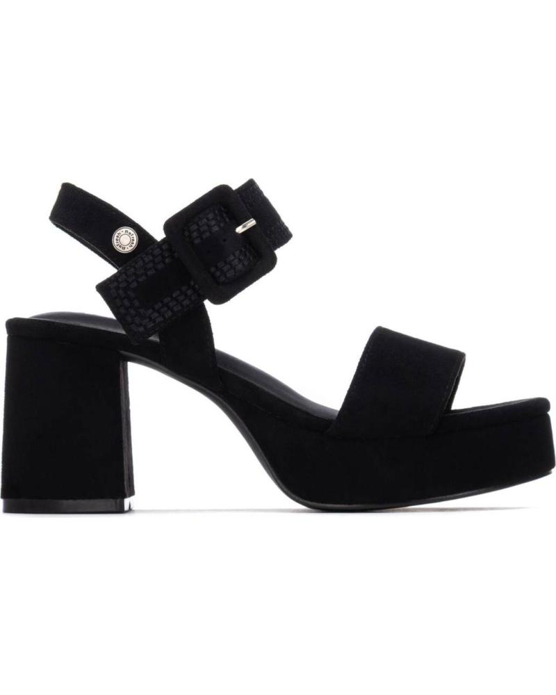 REFRESH SANDALIA REFRESH 175262 DE TACÓN BLOQUE Y PLATAFORMA NEGRO