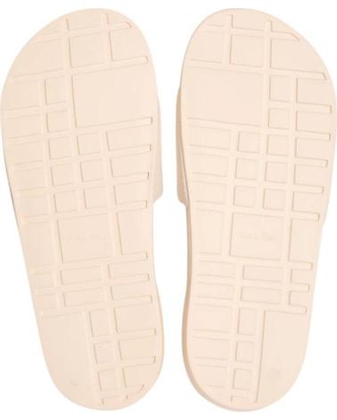CALVIN KLEIN SANDALIAS CALVIN KLEIN ESS SLIDE CON LOGO BEIGE