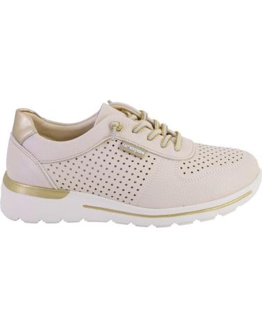 AMARPIES ZAPATILLAS CASUAL 30066 CON DETALLES PERFORADOS BEIGE