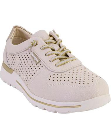 AMARPIES ZAPATILLAS CASUAL 30066 CON DETALLES PERFORADOS BEIGE