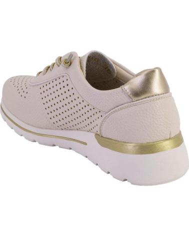 AMARPIES ZAPATILLAS CASUAL 30066 CON DETALLES PERFORADOS BEIGE