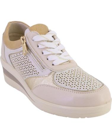 AMARPIES 30018 ZAPATILLAS CASUAL DE MUJER PIEL BEIGE