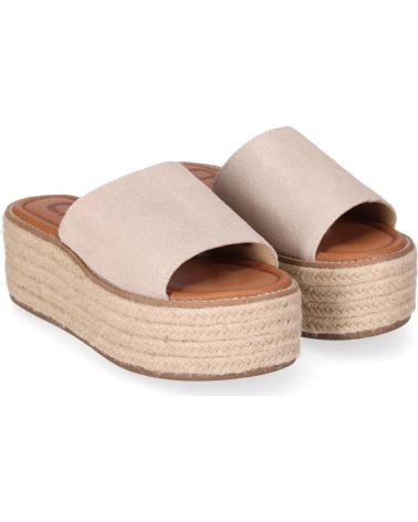 CHIKA10 SANDALIA PLATAFORMA BONNA 26 YUTE PLATINO-LG GOLD