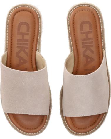 CHIKA10 SANDALIA PLATAFORMA BONNA 26 YUTE PLATINO-LG GOLD