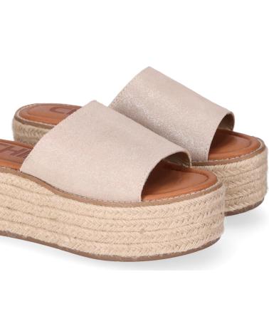 CHIKA10 SANDALIA PLATAFORMA BONNA 26 YUTE PLATINO-LG GOLD