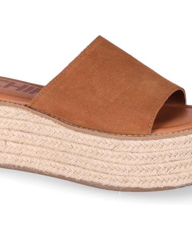 CHIKA10 SANDALIAS PLANAS MUJER BONNA 26 CUERO MARRóN