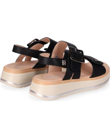 CHIKA10 SANDALIA PLATAFORMA CON HEBILLAS AJUSTABLES NEGRO-BLACK