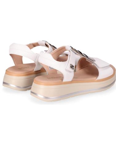 CHIKA10 SANDALIA PLATAFORMA LAVANDA CON AJUSTE DE VELCRO BLANCO-WHITE