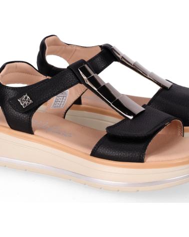 CHIKA10 SANDALIA PLATAFORMA T-STRAP RE LAVANDA NEGRO-BLACK