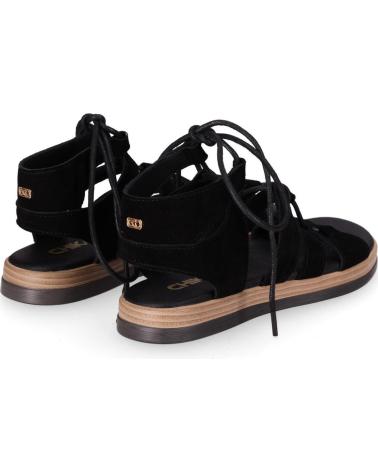 CHIKA10 SANDALIA ROMANA MOTA CON CIERRE DE CORDONES NEGRO-BLACK