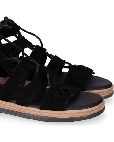 CHIKA10 SANDALIA ROMANA MOTA CON CIERRE DE CORDONES NEGRO-BLACK