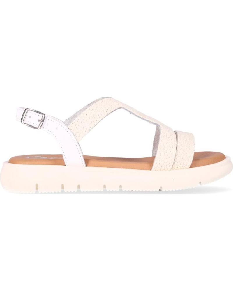 CHIKA10 SANDALIA DE PASEO CON TIRAS CRUZADAS Y CIERRE DE HEBILLA BLANCO-WHITE