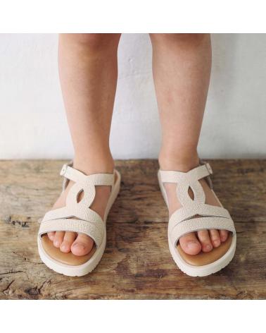 CHIKA10 SANDALIA DE PASEO CON TIRAS CRUZADAS Y CIERRE DE HEBILLA BLANCO-WHITE