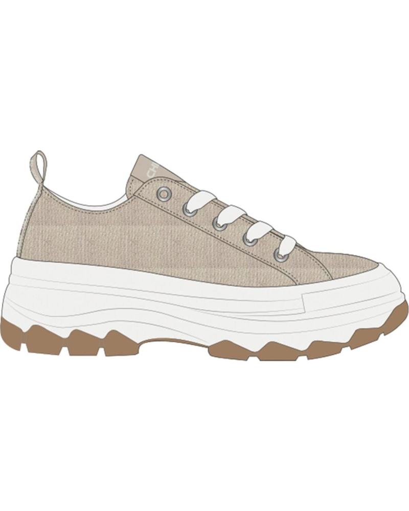 CHIKA10 ZAPATILLA VANIA 04 PLATAFORMA DENTADA ARENA-SAND