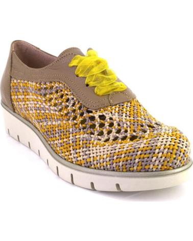 NIVAL NIVAL I908603B CALZADO CON CORDONES TEXTURIZADO MOSTAZA