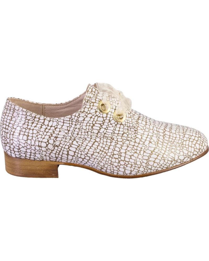 NIVAL ZAPATOS TIPO OXFORD CON CORDONES Y TEXTURA GRABADA CAMEL