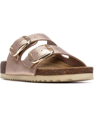 XTI SANDALIA BIO CON DOBLE HEBILLA Y ACABADO METALIZADO NUDE