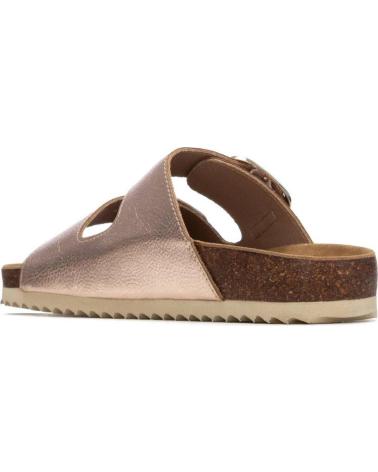 XTI SANDALIA BIO CON DOBLE HEBILLA Y ACABADO METALIZADO NUDE