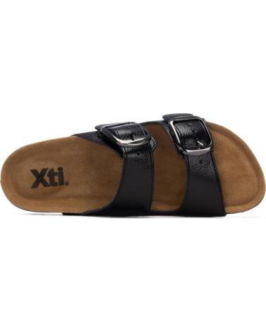 XTI SANDALIAS XTI CON DOBLE HEBILLA Y PLANTILLA ANATÓMICA NEGRO