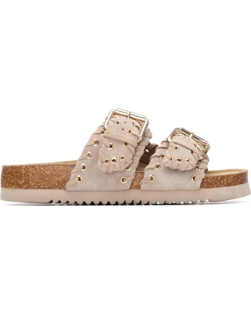 XTI SANDALIA PLANA XTI 145073 CON DOBLE HEBILLA BEIGE