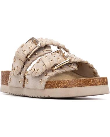 XTI SANDALIA PLANA XTI 145073 CON DOBLE HEBILLA BEIGE