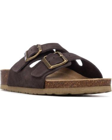 XTI SANDALIA BIO DE DOBLE HEBILLA MARRON