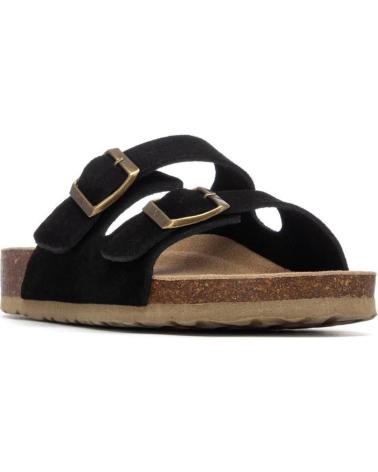 XTI SANDALIAS ANATÓMICAS CON DOBLE HEBILLA NEGRO