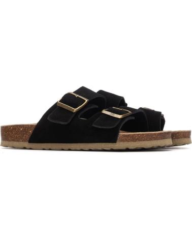 XTI SANDALIAS ANATÓMICAS CON DOBLE HEBILLA NEGRO