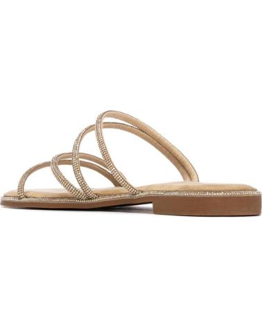 XTI SANDALIA PLANA CON TIRAS BRILLANTES 145107 ORO