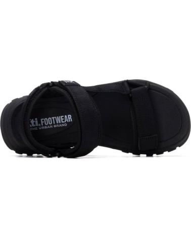 XTI SANDALIA DEPORTIVA CON CIERRE DE VELCRO 145181 NEGRO
