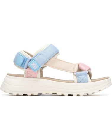 XTI SANDALIAS DEPORTIVAS CON CIERRE DE VELCRO MULTICOLORES BEIGE