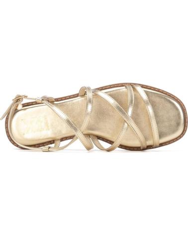 XTI SANDALIA PLANA TIRAS ENTRELAZADAS XTI 145302 ORO