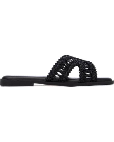 XTI SANDALIA PLANA XTI 145373 CON TIRAS TRENZADAS NEGRO