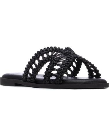 XTI SANDALIA PLANA XTI 145373 CON TIRAS TRENZADAS NEGRO