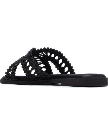 XTI SANDALIA PLANA XTI 145373 CON TIRAS TRENZADAS NEGRO