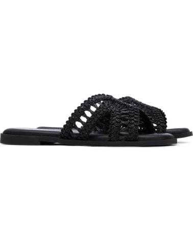 XTI SANDALIA PLANA XTI 145373 CON TIRAS TRENZADAS NEGRO