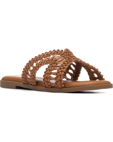 XTI SANDALIA PLANA XTI 145373 EN TEJIDO TRENZADO CAMEL