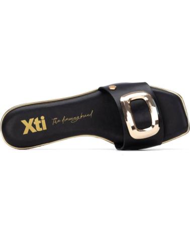 XTI SANDALIA PLANA CON HEBILLA DECORATIVA XTI NEGRO