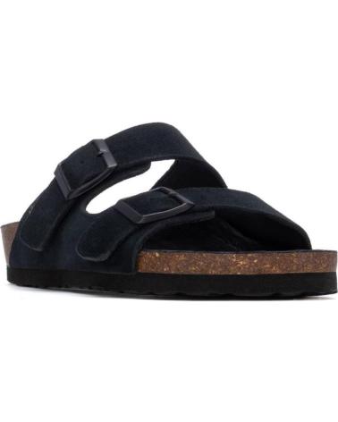 XTI SANDALIA BIO DE DOS HEBILLAS AJUSTABLES NEGRO