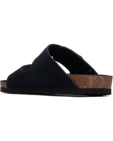 XTI SANDALIA BIO DE DOS HEBILLAS AJUSTABLES NEGRO