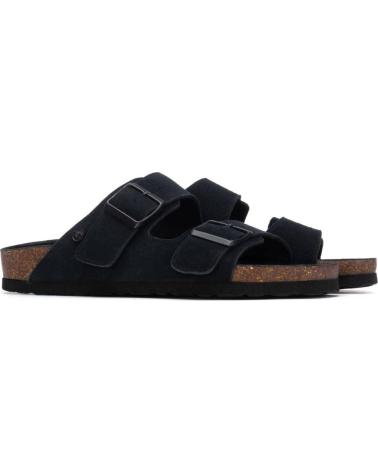 XTI SANDALIA BIO DE DOS HEBILLAS AJUSTABLES NEGRO