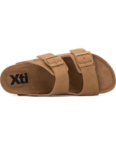 XTI SANDALIA XTI 145384 CON DOBLE HEBILLA CAMEL