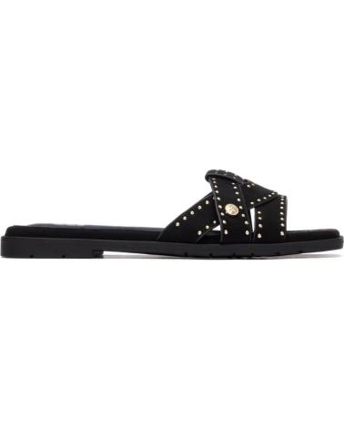 XTI XTI 145472 FLAT SANDALS WITH CROSSED STRAPS AND STUDS NEGRO