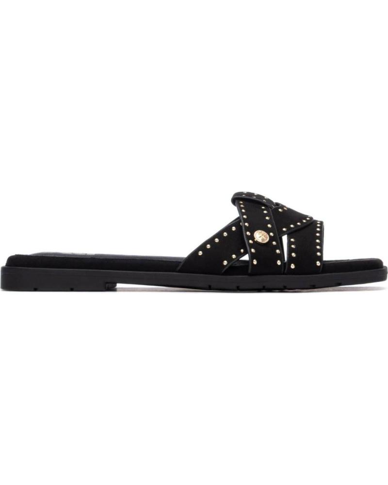 XTI XTI 145472 FLAT SANDALS WITH CROSSED STRAPS AND STUDS NEGRO