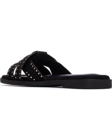 XTI XTI 145472 FLAT SANDALS WITH CROSSED STRAPS AND STUDS NEGRO
