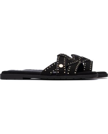 XTI XTI 145472 FLAT SANDALS WITH CROSSED STRAPS AND STUDS NEGRO