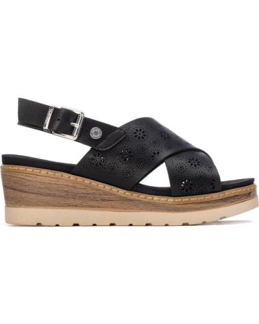 REFRESH SANDALIA CUÑA REFRESH 175163 CON TIRAS CRUZADAS NEGRO