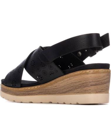 REFRESH SANDALIA CUÑA REFRESH 175163 CON TIRAS CRUZADAS NEGRO
