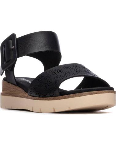 REFRESH SANDALIA PLATAFORMA CON HEBILLA 175168 NEGRO